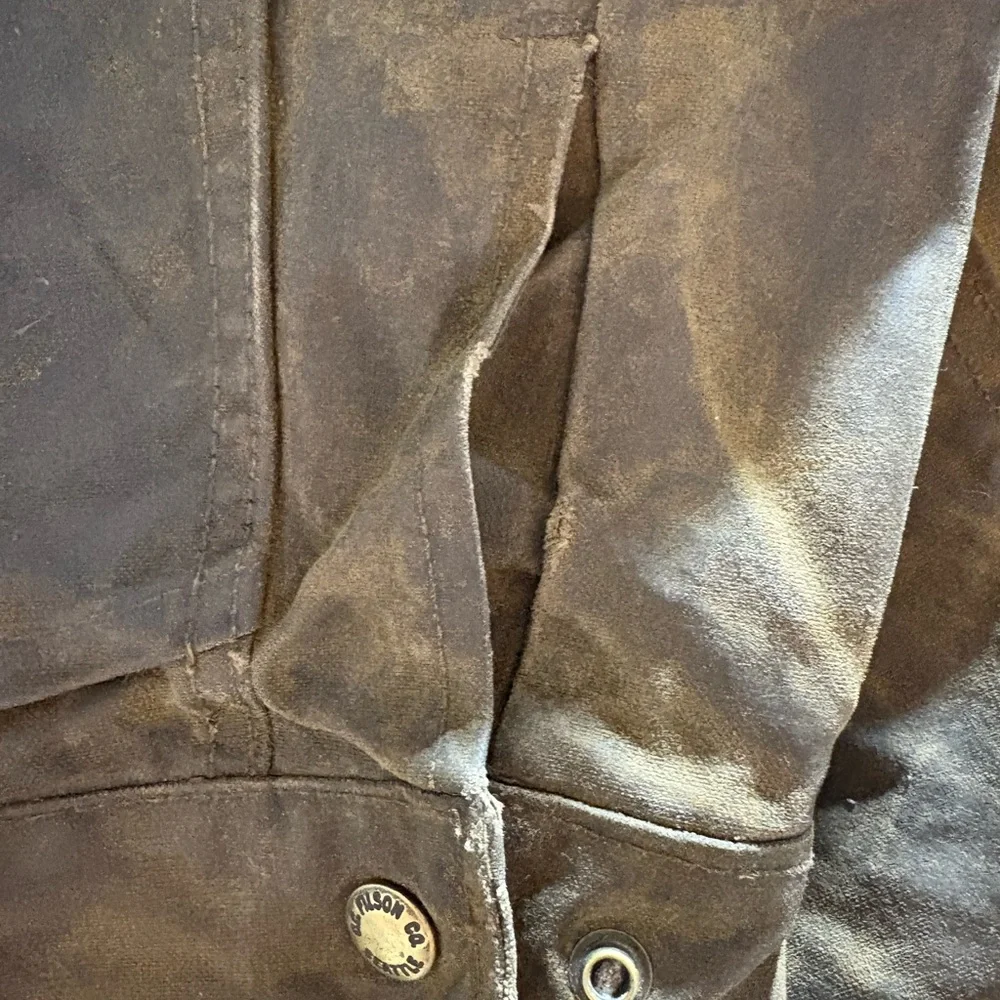 Filson Tan lined Cruiser waxed jacket size XL - Picture 5 of 7